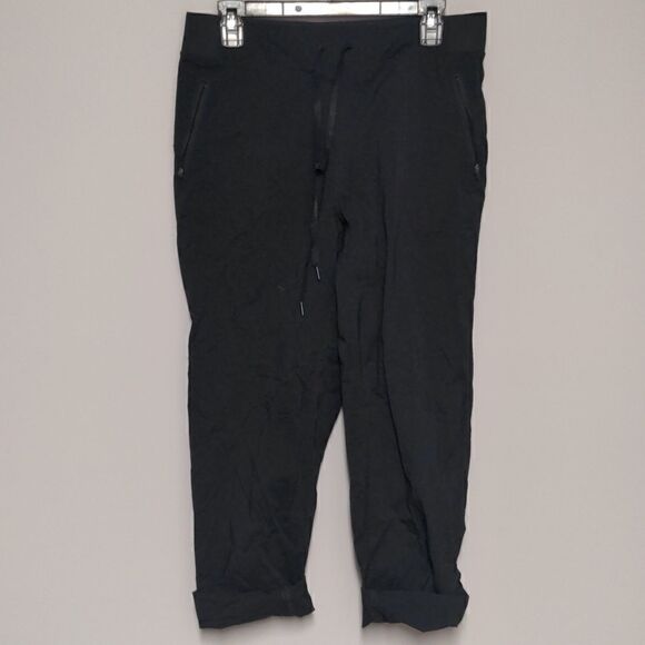 Marika Cropped Black Active Pants - Picture 1 of 7